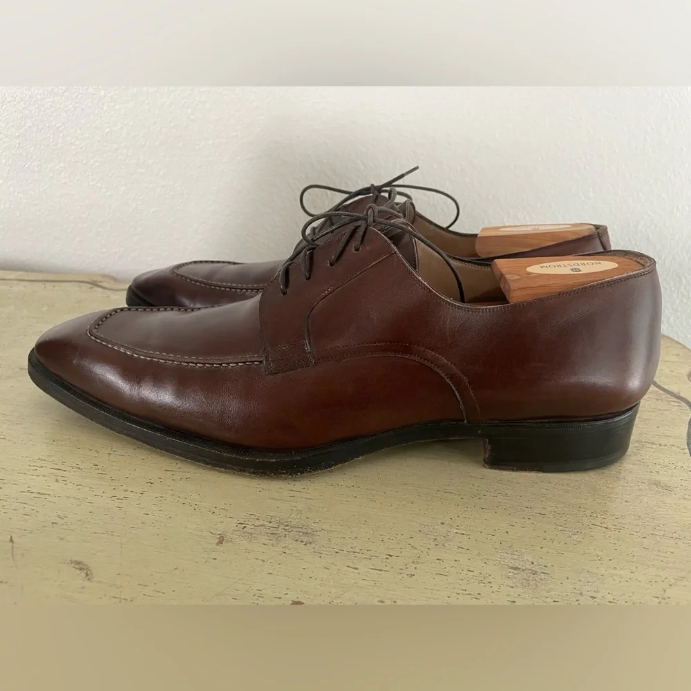 TO BOOT NEW YORK Hand Made‎ in Italy Brown Derby in Italian Calf Size 12 1/2